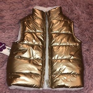 NEW 2T Reversible Beautiful Girl Warm Vest!